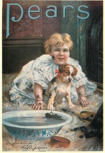 Pears soap advertising poster - pears,