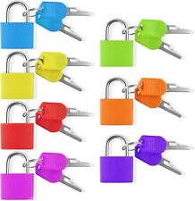 4X LUGGAGE PADLOCK TRAVEL SUITCASE BAG SECURITY COLOURED LOCKS SMALL PADLOCKS UK
