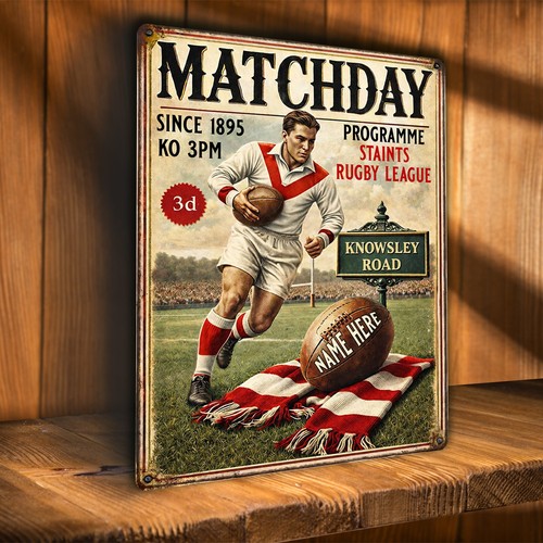 Personalised helens rugby - st,