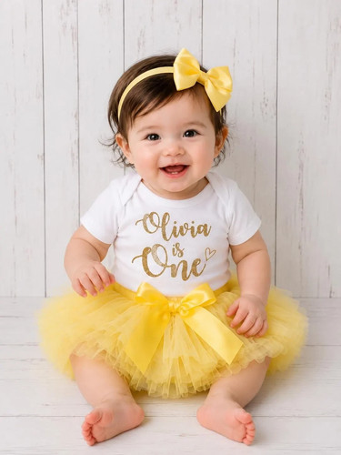 Personalised yellow tutu - yellow,