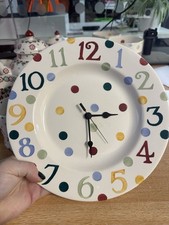 Emma Bridgewater Polka Dot Clock - All Checked And Working