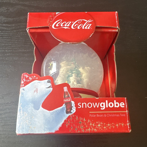 Coca cola snowglobe polar bear - coca-cola,