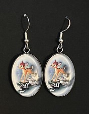 SILVER 925 DISNEY BAMBI EARRINGS DEER JEWELLERY THUMPER  SKUNK - NOVELTY GIFT