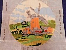 Embroidery Wm Briggs Country Lane Collection, The Smock Hill, Part completed,