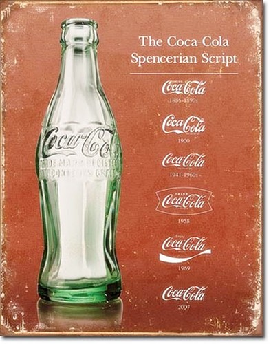 Coca cola script evolution - cola,