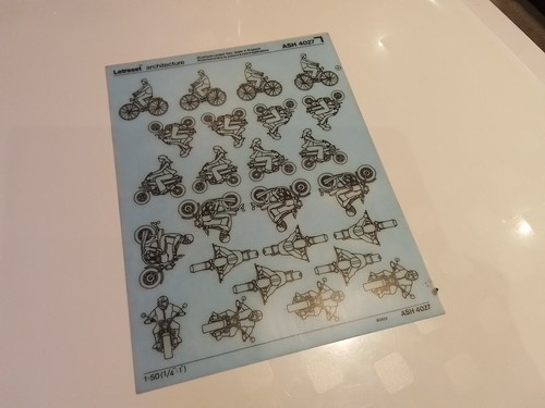 Letraset dry transfer rub - letraset, on