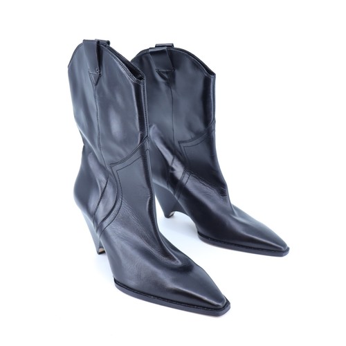 Zara leather cowboy boots - leather,