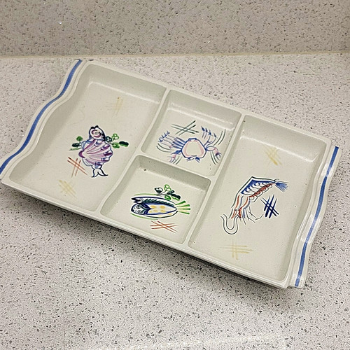 Poole pottery compartment - poole, 4-compartment