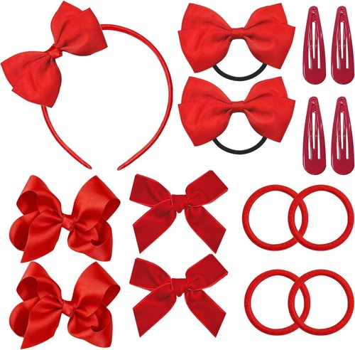 Girls red hair accessories - red,