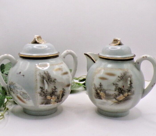 Antique hand painted kutani - hand,