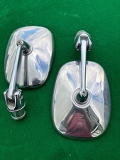 Volvo 164 Chrome & Stainless Steel Door Mirrors Original Pair BeautifulCondition