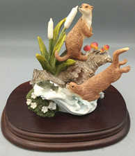 Otter Family - Leonardo Collection - Figurine/Ornament Otters swimming