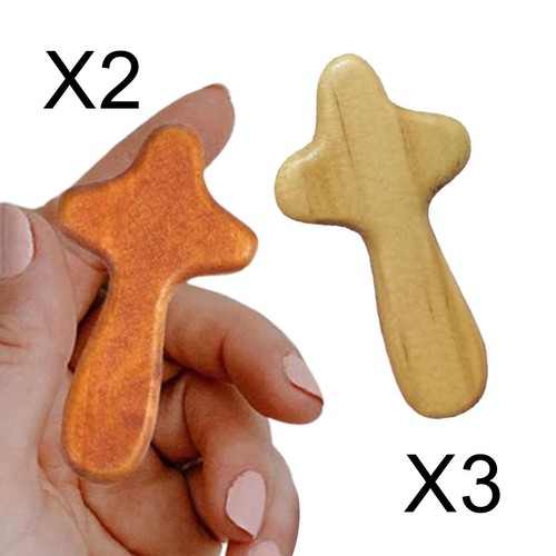 Pieces small wooden crosses - small,