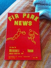 Fulham V Motherwell 4/11/1975