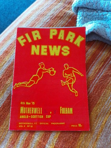 Fulham motherwell 11 - motherwell, 4/11/1975