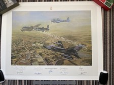 "Tribute to 617 Squadron" print by John Pettitt SIGNED by 8 members 