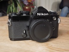 Black Nikon FM 35mm film SLR