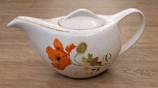 Vintage Kernewek Goonhavern Cornwall One & All Poppy 1.5 Pint Teapot Floral