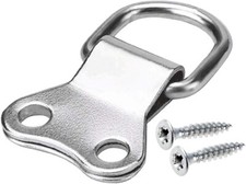 D-Ring Picture Frame Hanging Hooks Double Hole Hangers With Screws Nickle