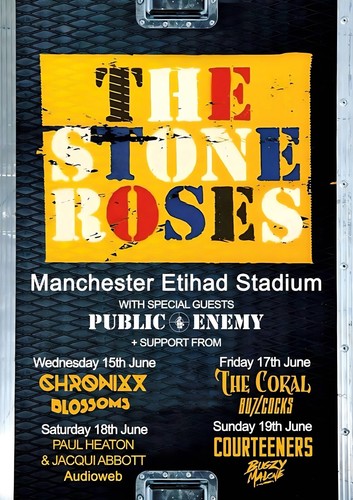 Stone roses manchester - roses, a4