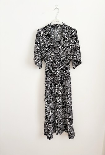 Bnwot zara black white floral - white,
