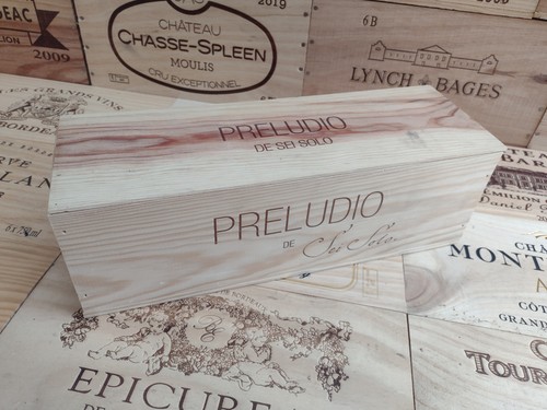 Wooden wine box crate with - crate,