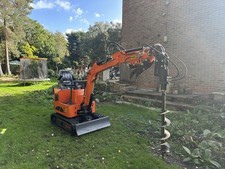 Mini excavator With Attachments, Auger, Breaker, Ripper, Not Kubota, CAT  or JCB