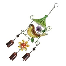 Glass Bird Butterfly Painted