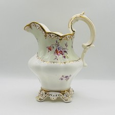 Rockingham Porcelan Jug / c.1830 / Antique / Victorian / Roccocco / VGC