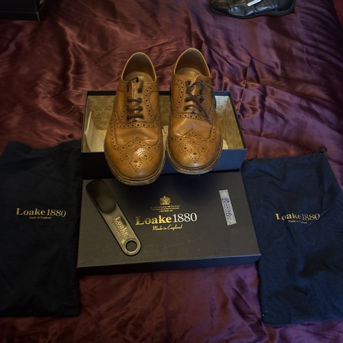 Loake men tan brown leather - loake,