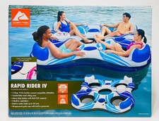 New Ozark Trail Outdoor Equipment Rapid Rider IV River Raft & Pool Float (Blue)