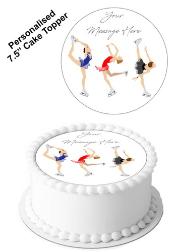 Personalised cake topper ice - cake,