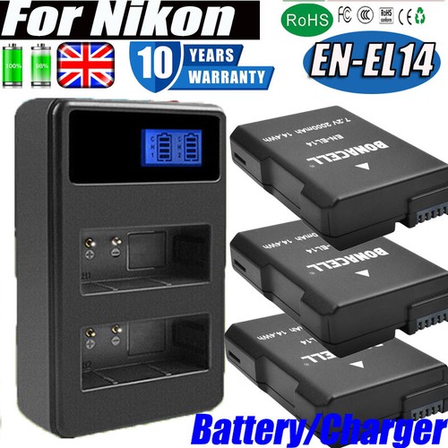 2000mah el14 battery - 2000mah, en-el14