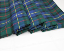 Tartan Check Fabric - Navy