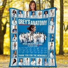 Grey's Anatomy Blanket Grey's