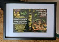 EVIL DEAD  - ORIGINAL PALACE VIDEO VHS PRE-CERT FRAMED & MOUNTED 