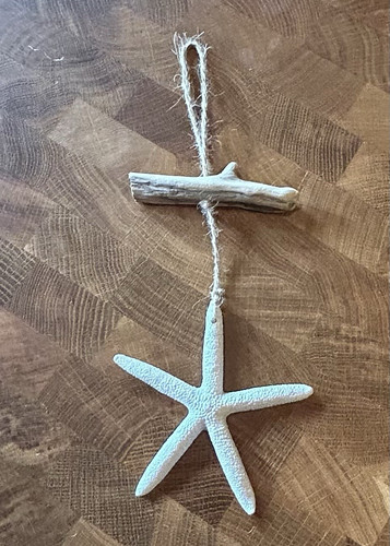 Nautical resin starfish - resin,