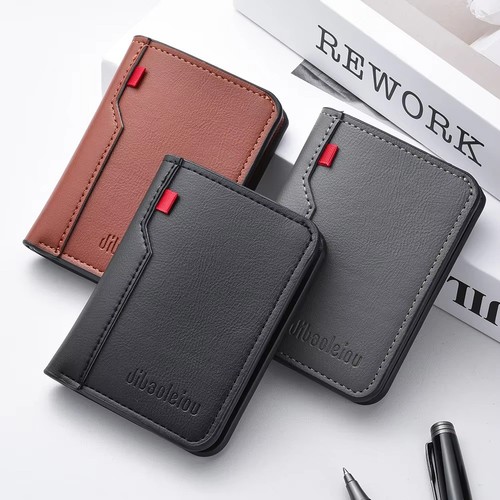 Men slim leather wallet - men’s,