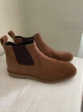 Men’s TIMBERLAND Chelsea Boots Pull On Ankle Tan Suede Size UK 9.5