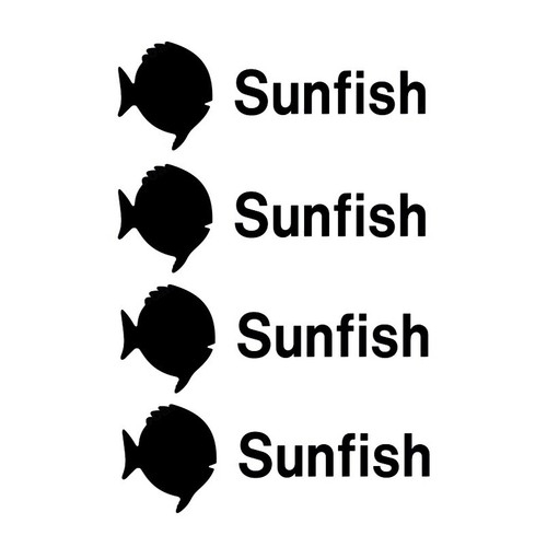Fits sunfish fish sticker - fits,