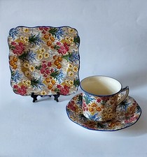 Early Grimwares Royal Winton'Marguerite' Chintz Elite Parts of tea Set  c1930