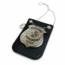 Police badge necklace chain - police,
