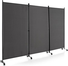3 Panel Grey Folding Room