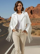 Women Handmade White  Real