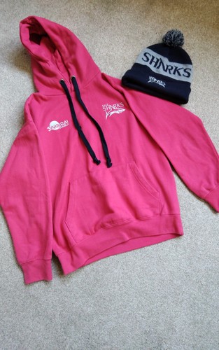 Sale sharks rugby red - hoodie, s