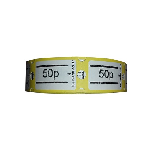 50p roll tickets pack - roll,