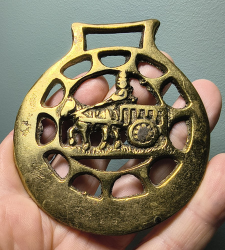 Nice solid brass horse - nice, bridal