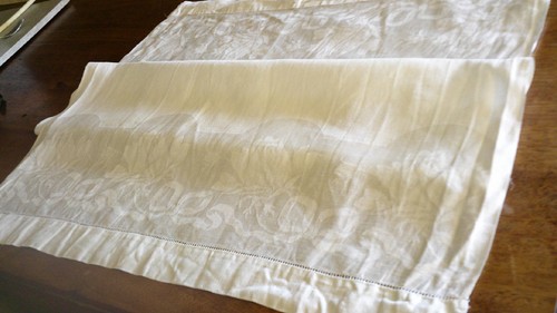Vintage irish huckaback linen - vintage,