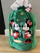 Mickey and Minnie Disney Store Christmas Sack With Tags