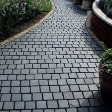 Black limestone cobble - limestone,
